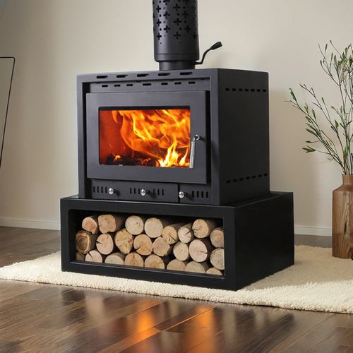 壁炉真火燃木柴柴火烧家用取暖炉铸铁匠人农村室内别墅民宿火炉