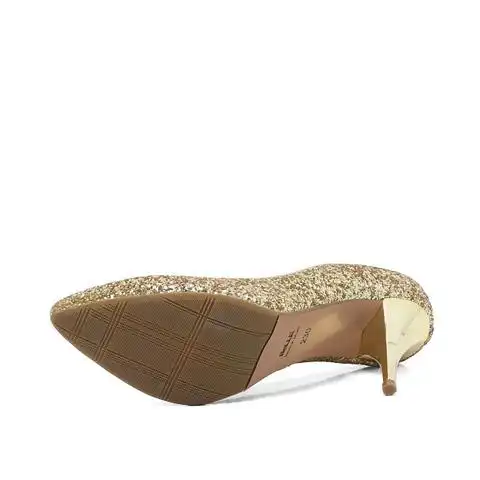 belle/百丽春季金色亮片布/金色贴膜pu女皮鞋3cnb6aq3图片-优购网上鞋