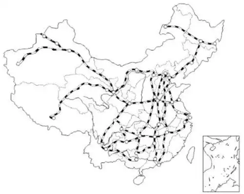 中国铁路简图(地理 )空白图那种