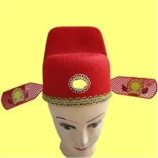戏剧乌纱帽县官帽包公帽沙帽状元帽书生帽子大红色