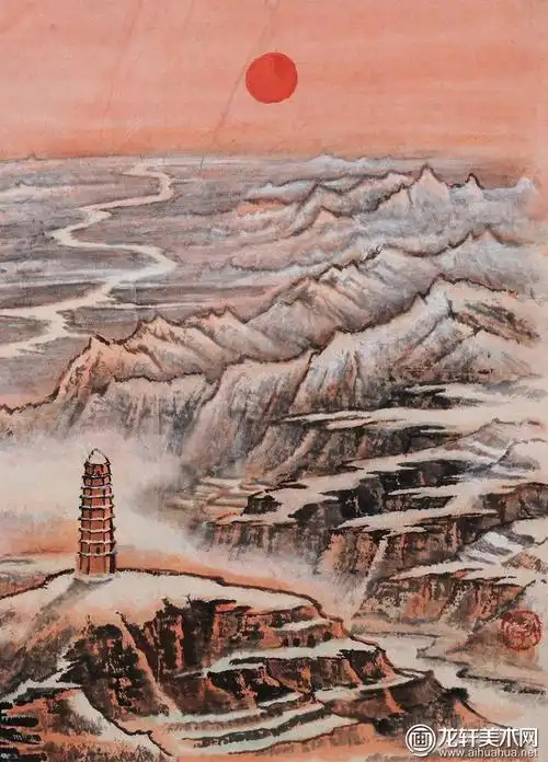 李可染延安颂气势恢宏的美好河山盛景图