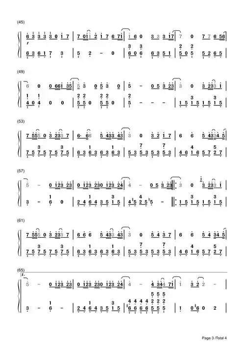 虫虫钢琴谱下载四月是你的谎言简单版钢琴曲简谱可惜没如果 简易版