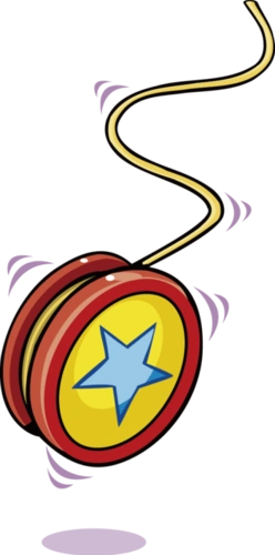 矢量卡通溜溜球