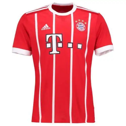 阿迪达斯拜仁慕尼黑17-18新赛季主场短袖拜仁球衣足球服az7961