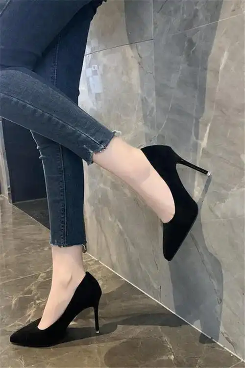高跟鞋细跟5厘米夏