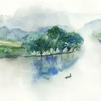 好看的古风山水微信头像点击鼠标右键下载