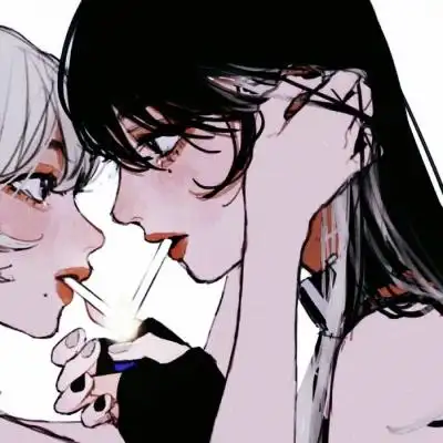 高清情侣闺蜜两不误的头像动漫版图片