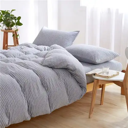 无印良品muji四件套 针织棉天竺棉纯棉四件套 全棉*睡床.