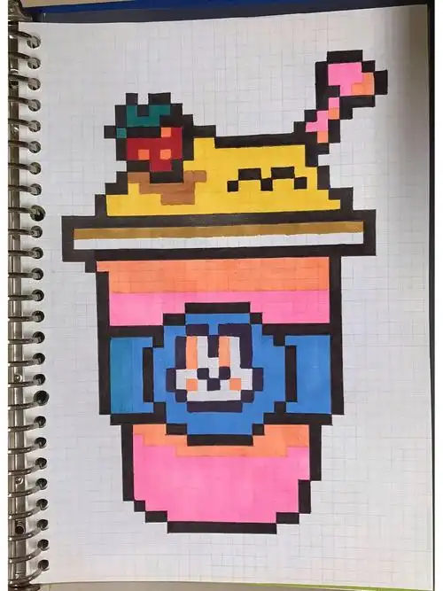 像素画打卡15奶茶04