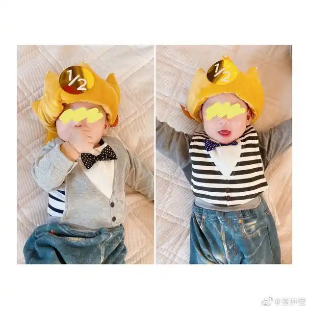 苍井空为双胞胎庆半岁生日与宝宝同戴皇冠可爱