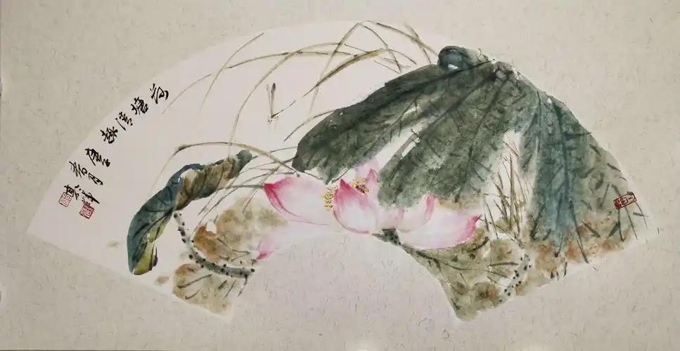 郭辉扇面荷花系列