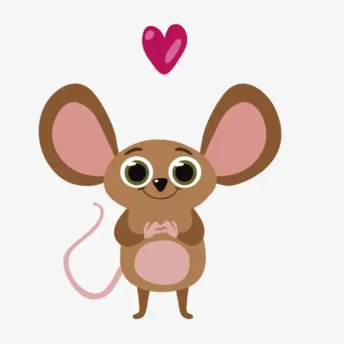 大耳朵设计卡通老鼠素材免费下载_觅元素