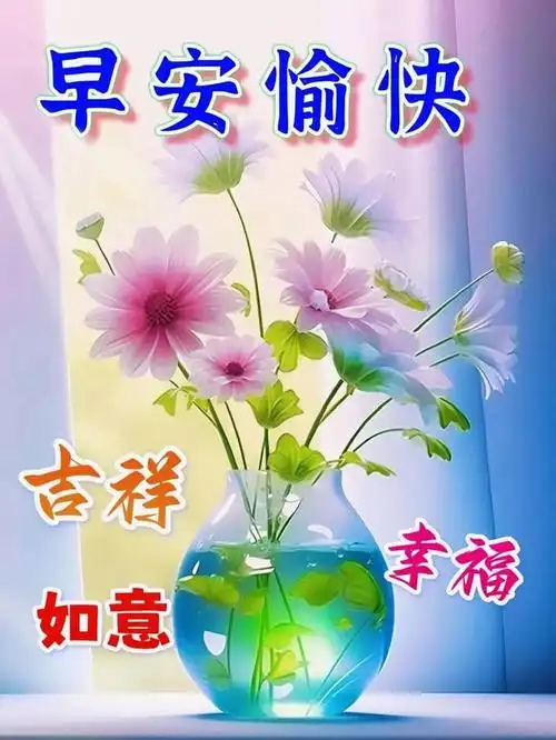 真诚吉祥的早上好暖心问候语,天凉免打字问候朋友早安的祝福图片