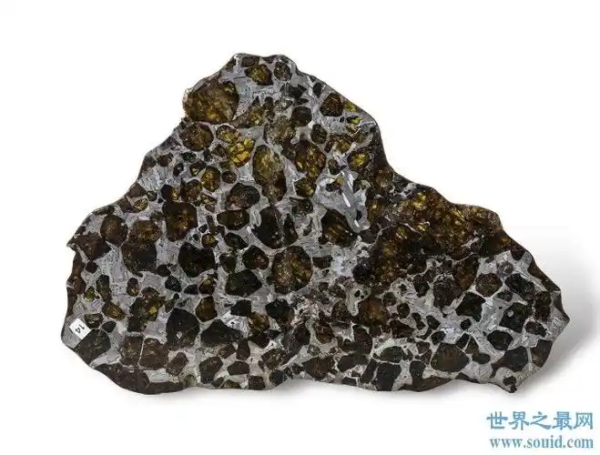 世界上最美的陨石酷似一个散闪闪发光的金色蜂巢