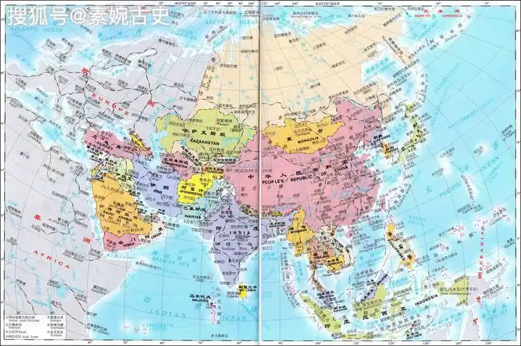 亚洲地图