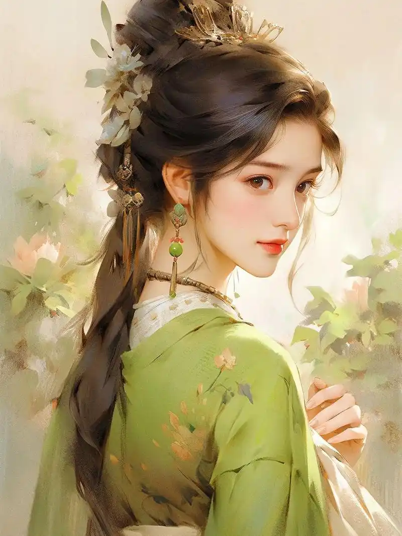 回眸一笑百媚生 #古风插画# #古风头像# #古風# #国风插画# #涂鸦发