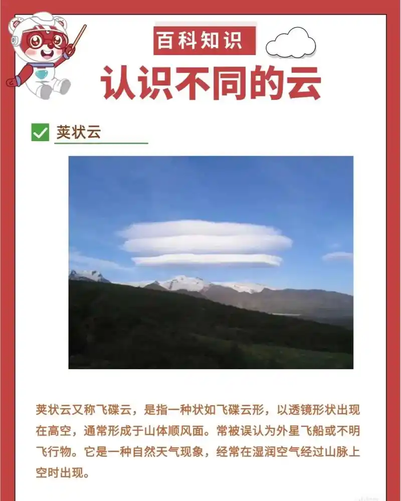 云朵科普-11种云属认知卡片 从高度上,可以分为低云,中云和 - 抖音