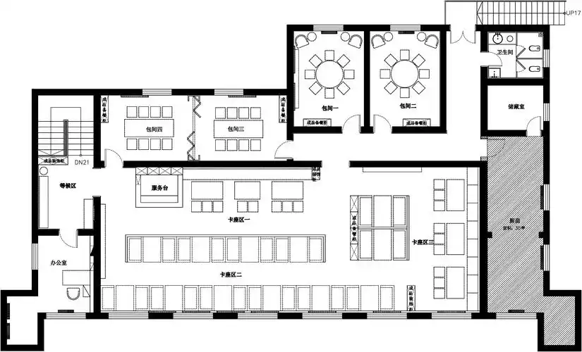 自助餐厅装修设计效果图