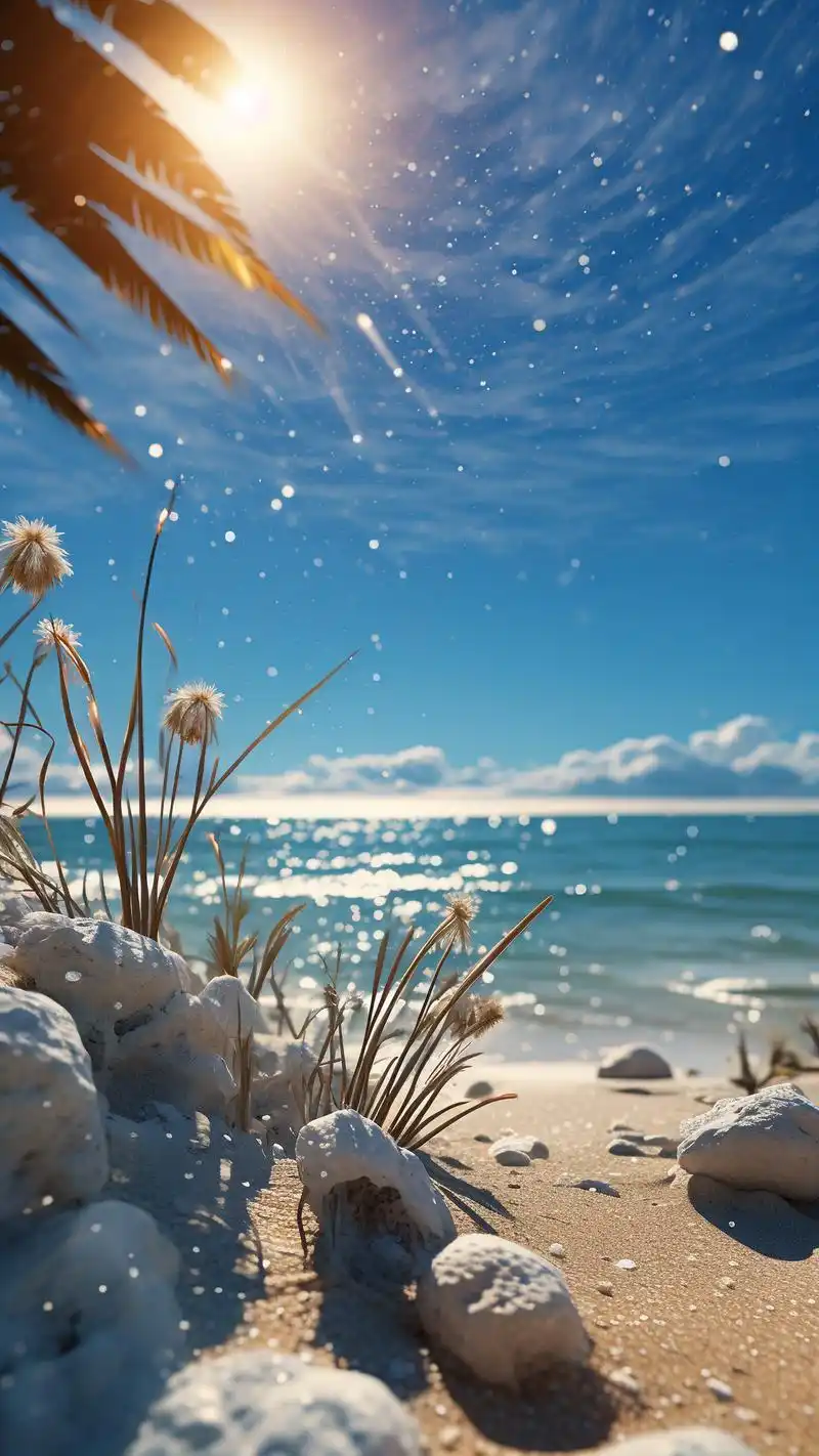 这些夏日海滩风情壁纸,让你仿佛置身于金色的沙滩,听着海浪的轻唱