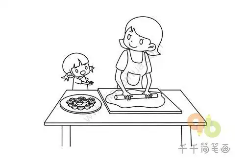 春节包饺子简笔画汤圆儿 饺子简笔画,一看就会饺子简笔画教程饺子的简