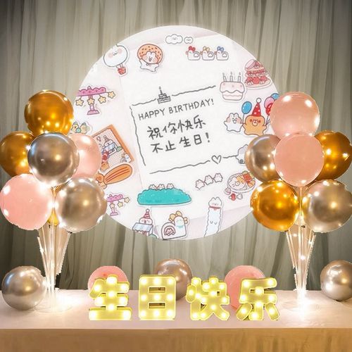 5儿童发光生日快乐发箍头箍眼镜毛球生日帽子网红皇冠宝宝周岁蜡烛已