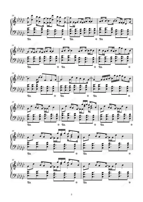 溯reserve高度还原版简谱 - 曲谱歌词网