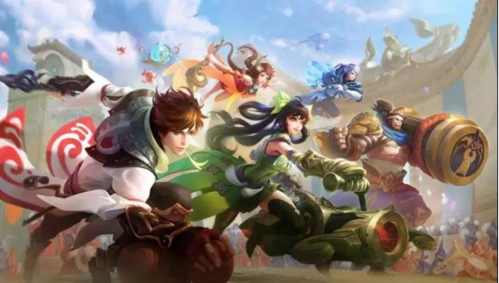 图为手游《王者荣耀》英雄角色群像