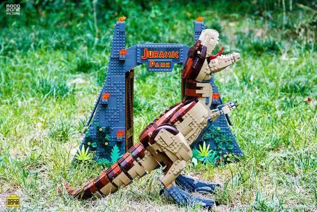 让人震惊的尺寸,乐高侏罗纪系列限定75936暴走霸王龙测评