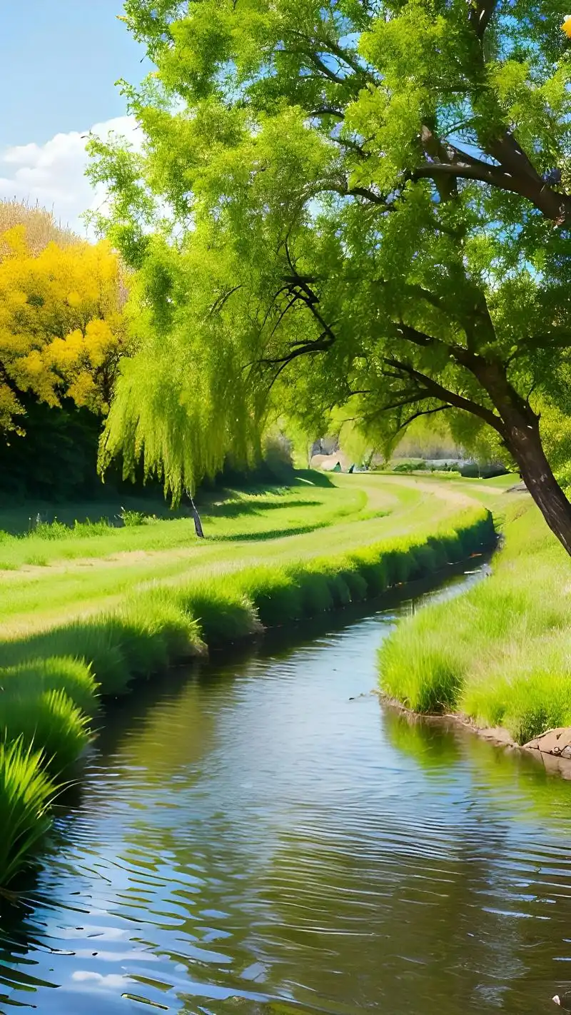 治愈系风景 #感受大自然的气息和美景 春天的绿意盎然,是大 - 兑趑