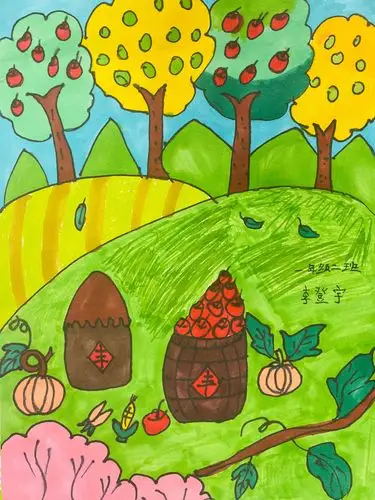 包头市第一实验小学南海分校——秋天"悄悄画"一年级作品投票