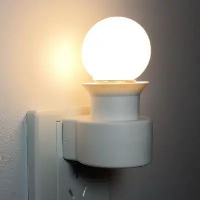 led节能灯插电小夜灯带开关床头看书壁灯插座灯座喂奶夜光插头灯