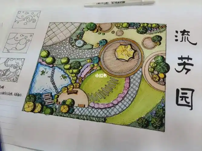 大二园林作业平面庭院