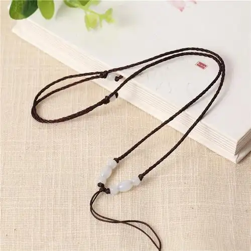 厂家批发吊坠挂绳项链绳手工编织绳子可调节玉观音玉佛翡翠吊坠绳