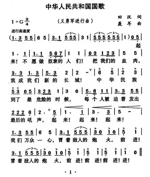 为国而歌你知道国歌的来历吗