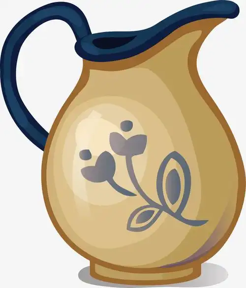 矢量图美丽的陶瓷