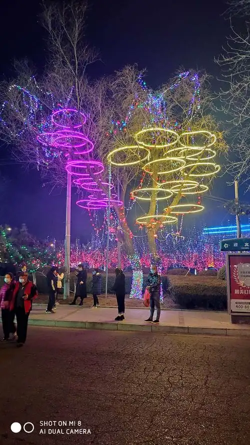 燕郊开发区除夕之夜景色美!