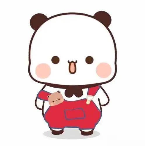 圆脸小熊萌萌哒_可爱卡通头像图片_扣扣居