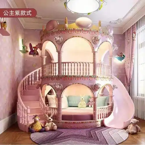 城堡床公主床实木高端定制