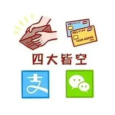 元素四大皆空表情包插画元素