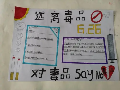 文昌市航天中学组织开展2020年秋季禁毒知识手抄报比赛