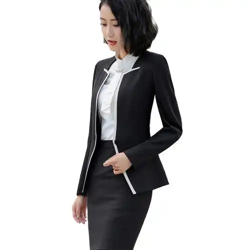 女士西装外套女2019秋冬新款韩版时尚职业装春秋气质修身西服套装