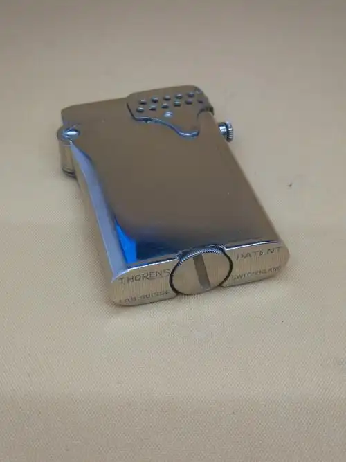 30年代瑞士托伦斯thorens双钩煤油古董打火机 珍藏级