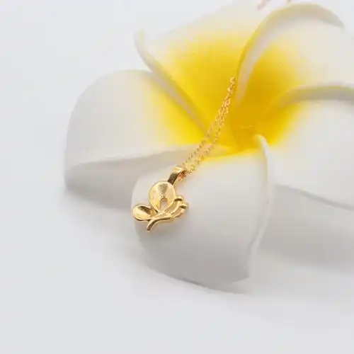 新款黄金3d硬金蝴蝶吊坠女比翼双飞爱情美好999足金破茧成蝶