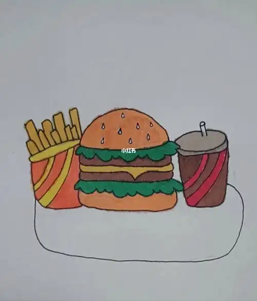 可乐薯条大汉堡