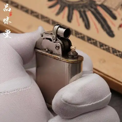 1930年代德国bebe半自动煤油机古董打火机收藏个性烟具煤油打火机