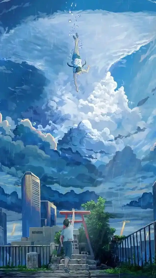 天气之子 #动漫壁纸 天気の子 - 抖音