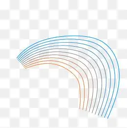 渐变弧度线条