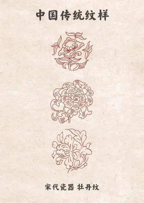中国传统纹样牡丹纹