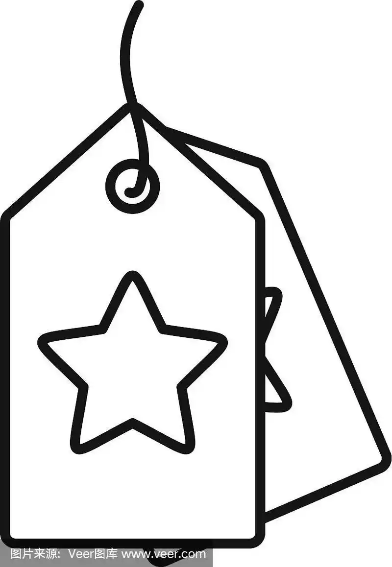 忠诚价格标签图标轮廓风格