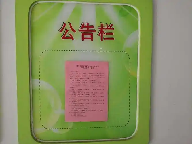 在公告栏张贴扫黑除恶公告.